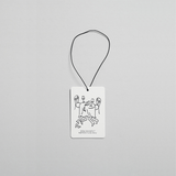 Guilty Story Air Fragrance Card featuring playful illustrations, designed to scent cars and wardrobes.