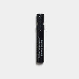 Mihan Aromatics Sienna Brume parfum 2ml sample vial on a Studio Grey backdrop