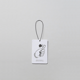 Sinful Rose Air Fragrance Card by Mihan Aromatics featuring a hand illustration on a white background.